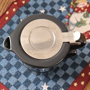 Black Teapot with Stainless Steel Lid